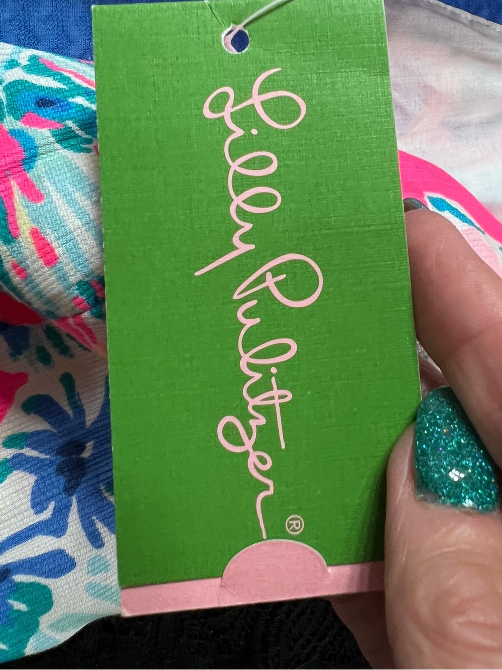 NWT Lilly Pulitzer Pink, Teal & Blue Floral Shift Dress - Picture 3 of 6